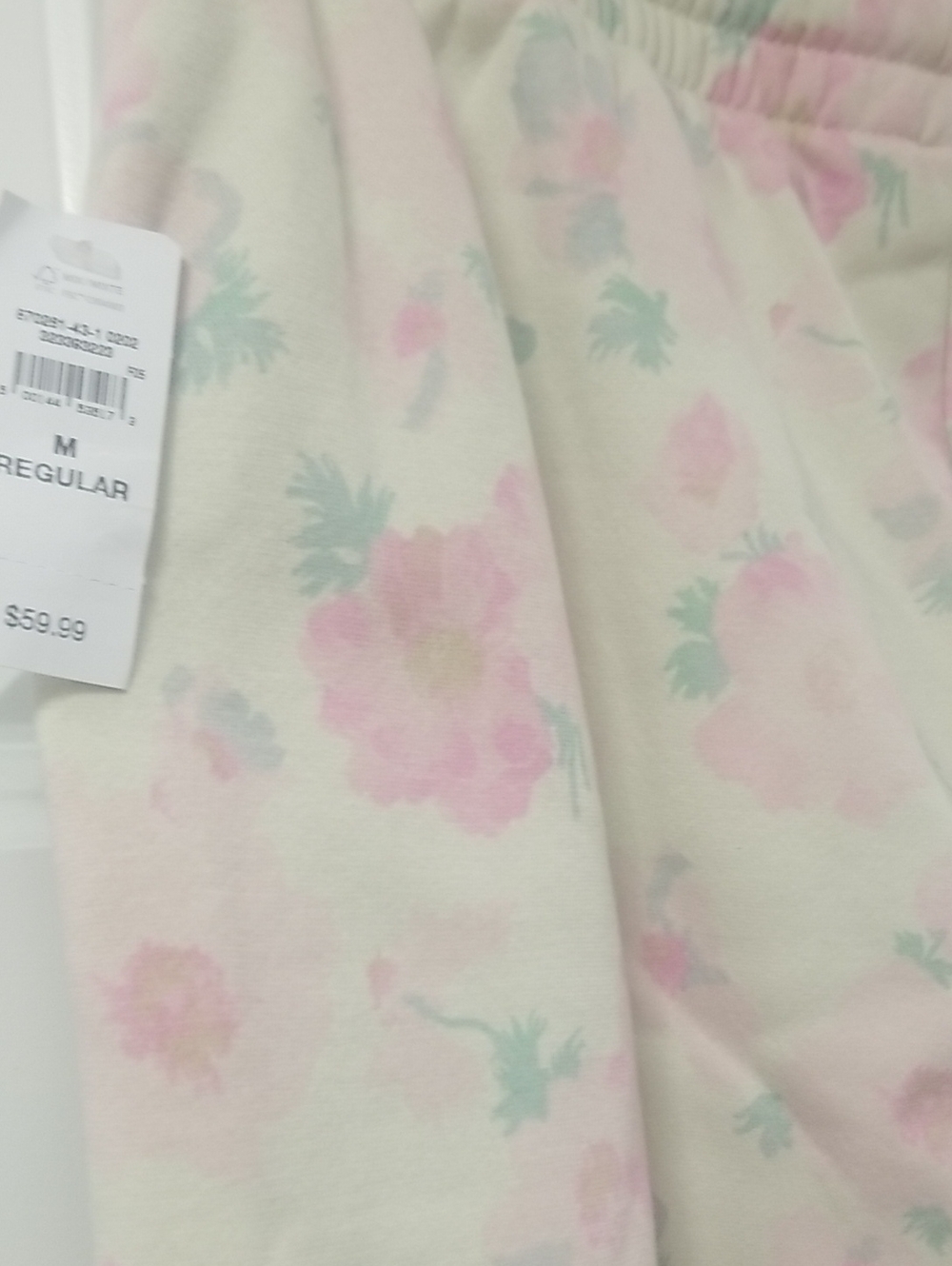 GAP PINK Floral Pastel Drawstring Joggers SZ. M  NWT - Picture 13 of 13